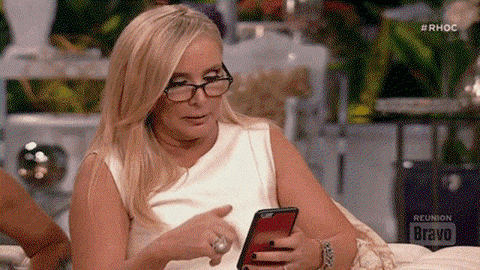 Woman scrolling incessantly on smartphone